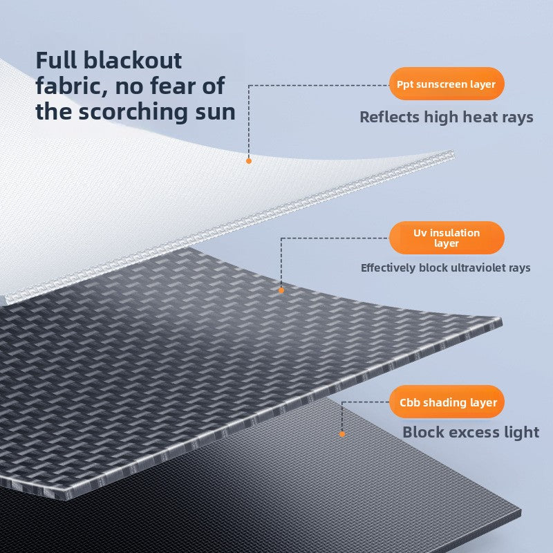 Car Sunshade Curtain Window Blackout Heat Insulation