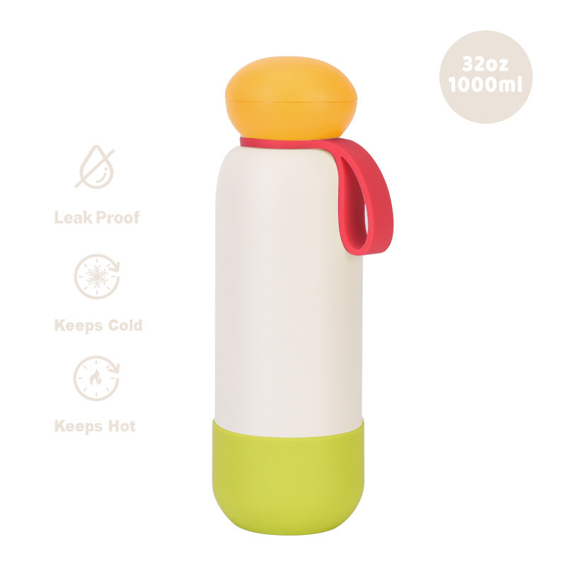 Large-capacity sports water bottle