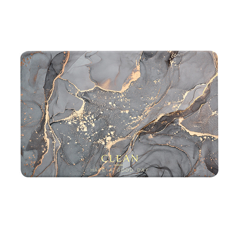 Light Luxury Bathroom Soft Diatom Mud Absorbent Floor Mat