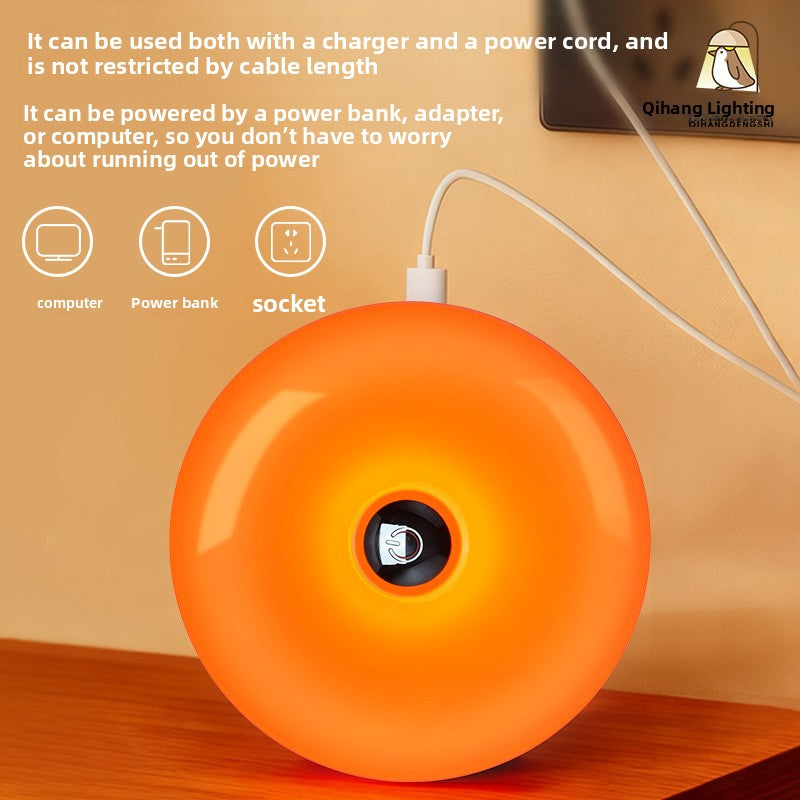 Rechargeable Donut Wall Lamp with Touch Control