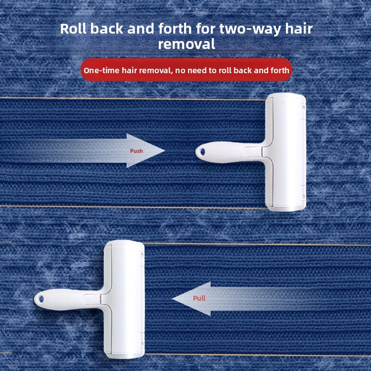 Washable Pet Hair Removal Brush with Sticky Roller