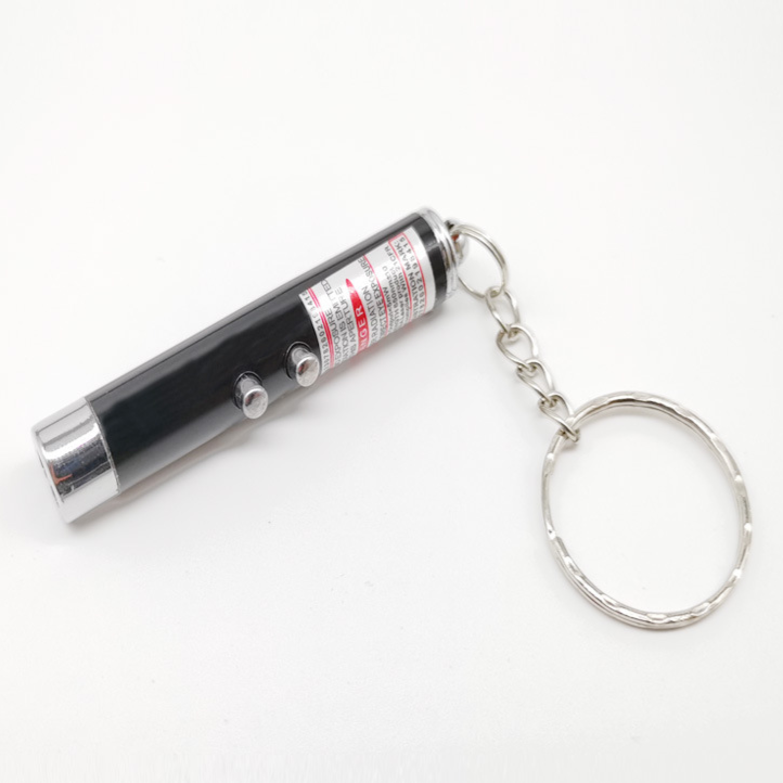 Aluminum Alloy LED Laser Flashlight Keychain