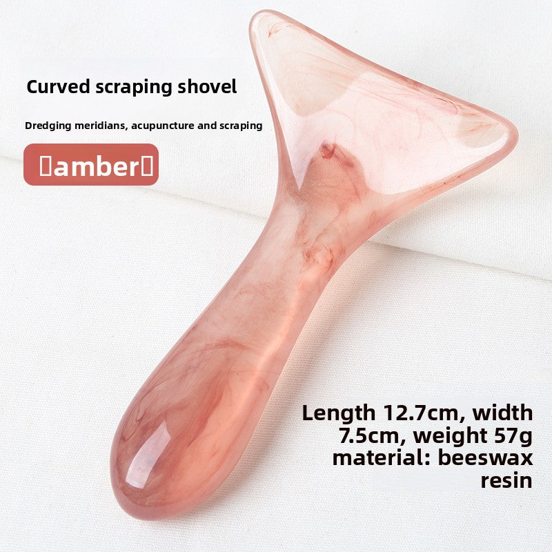 Facial Gua Sha Scraping Stick, Meridian Brush, Octopus Head Massage Comb