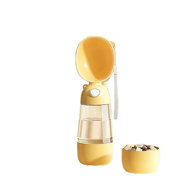 Portable Dog Water Bottle with Travel Bowl and Food Container