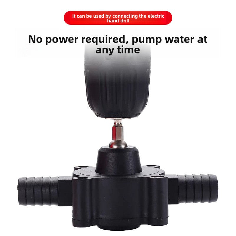 Portable hand drill pump