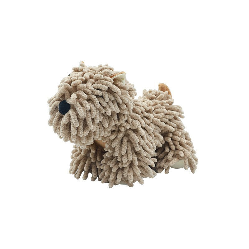 Cartoon Puppy Chenille Hand Towel Soft Absorbent Kitchen Towel