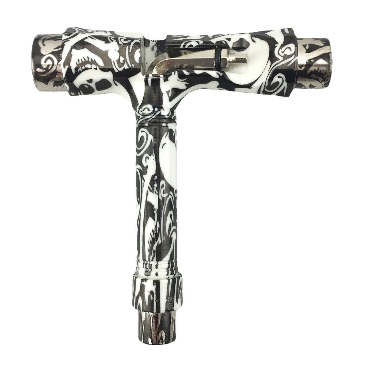 Multi-functional skateboard T-shaped tool