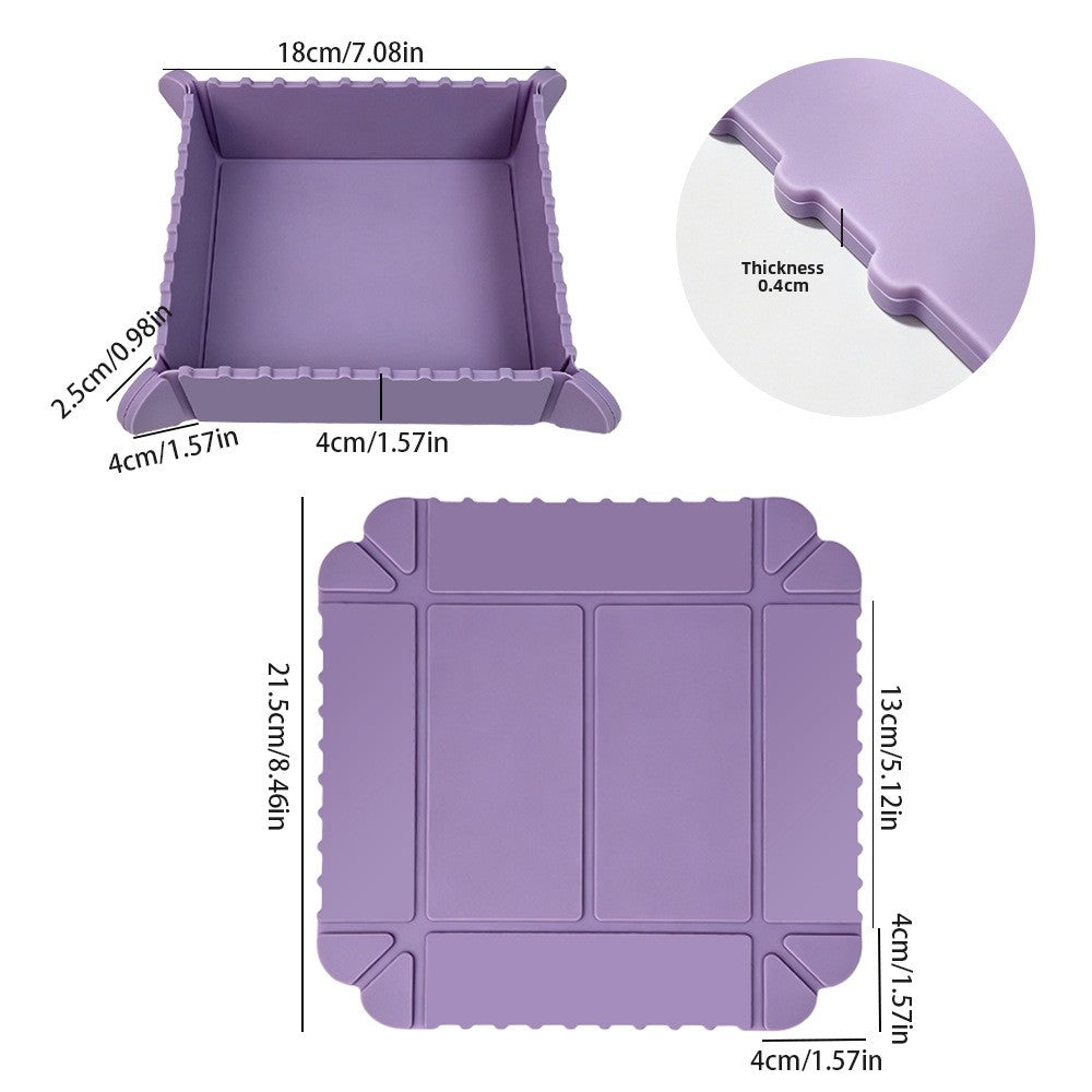 Foldable Magnetic Silicone Food Tray