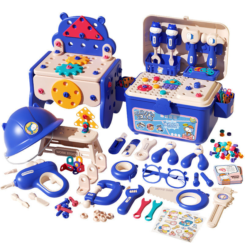 Childrens Pretend Play Toolbox with Electric Drill