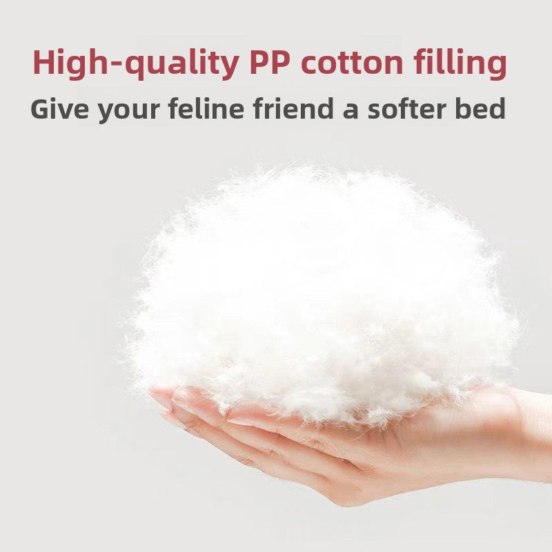 Plush Round Cat Bed
