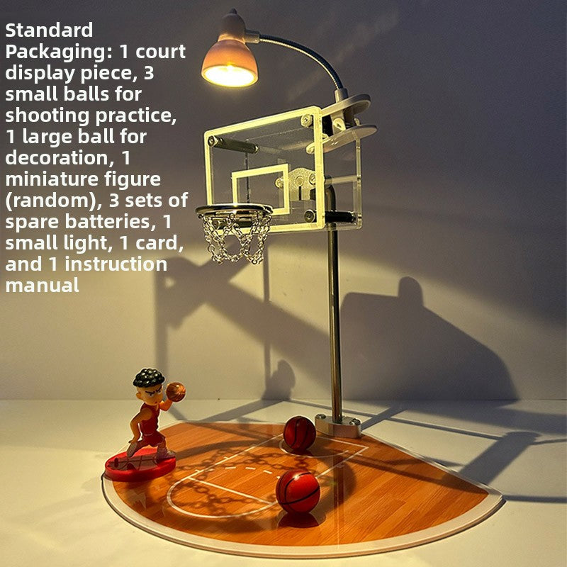 Mini Basketball Stand with LED Night Light