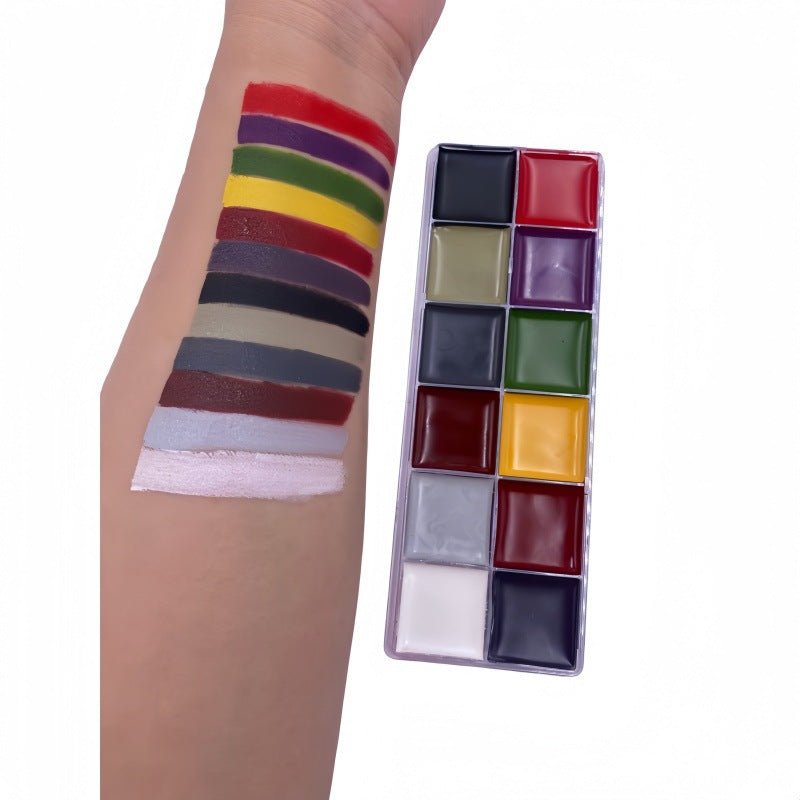 12-Color Body and Face Paint Set