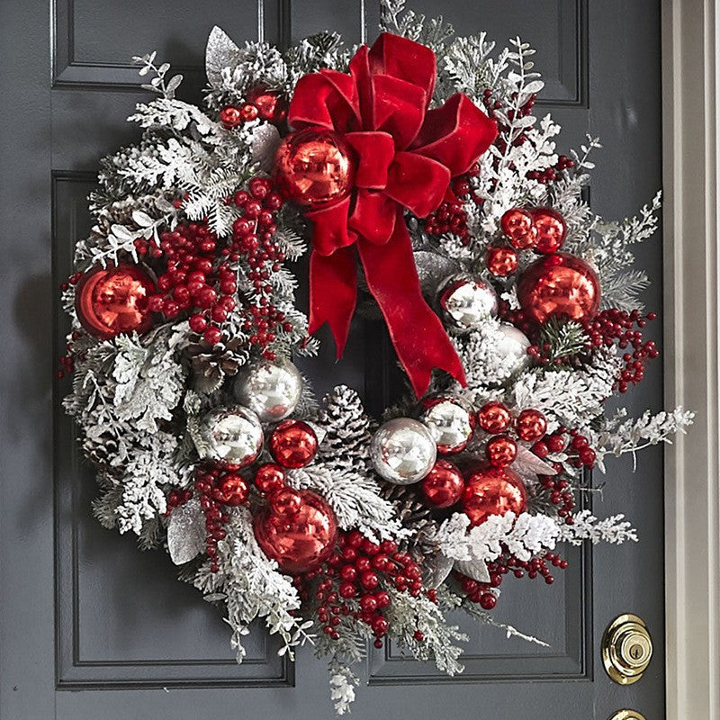 Christmas Flocking Garland Set