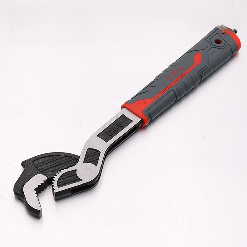 Quick self-locking wrench with large opening