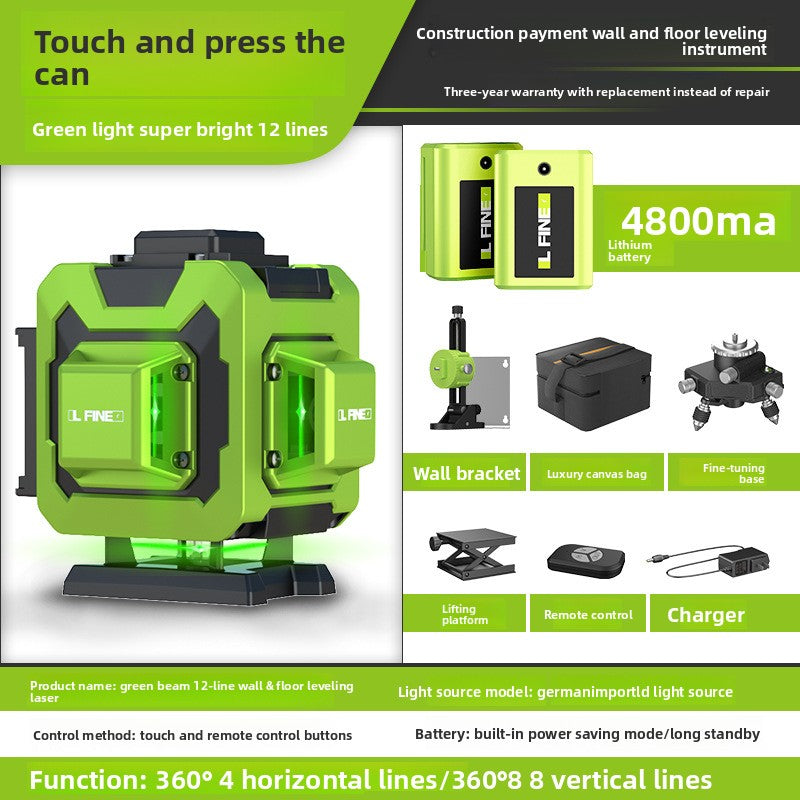 Green Laser Level 12/16 Line