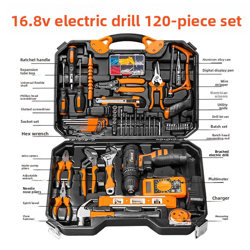 Lithium Battery Powered Hand Drill Tool Set