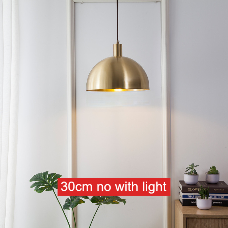 Nordic Solid Brass Cone Pendant Light