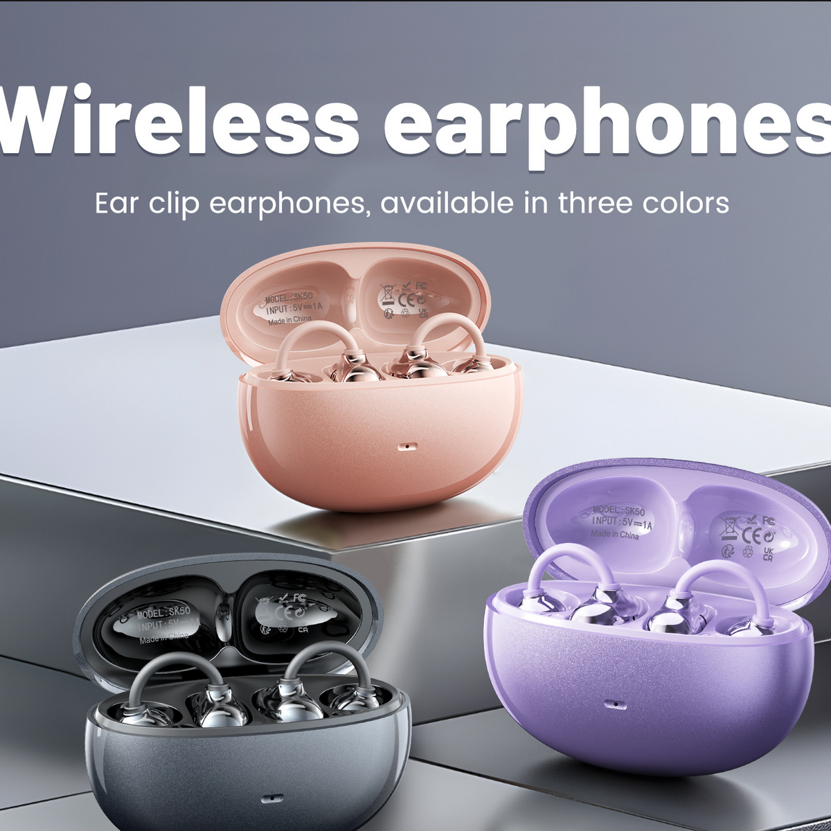Air Conduction Clip-On Bluetooth Earphones