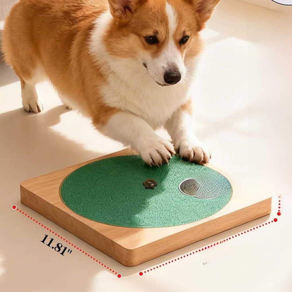 Wooden pet products for slow eating