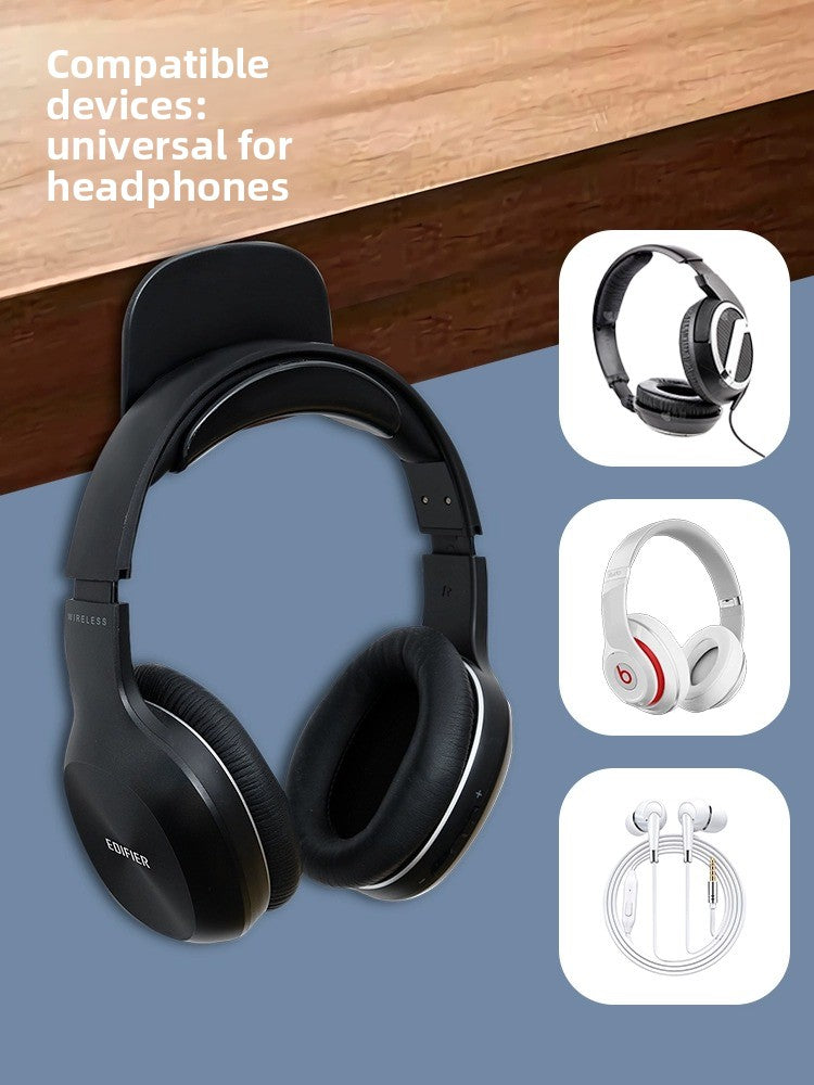 No-Drill Wall-Mounted Headphone Stand
