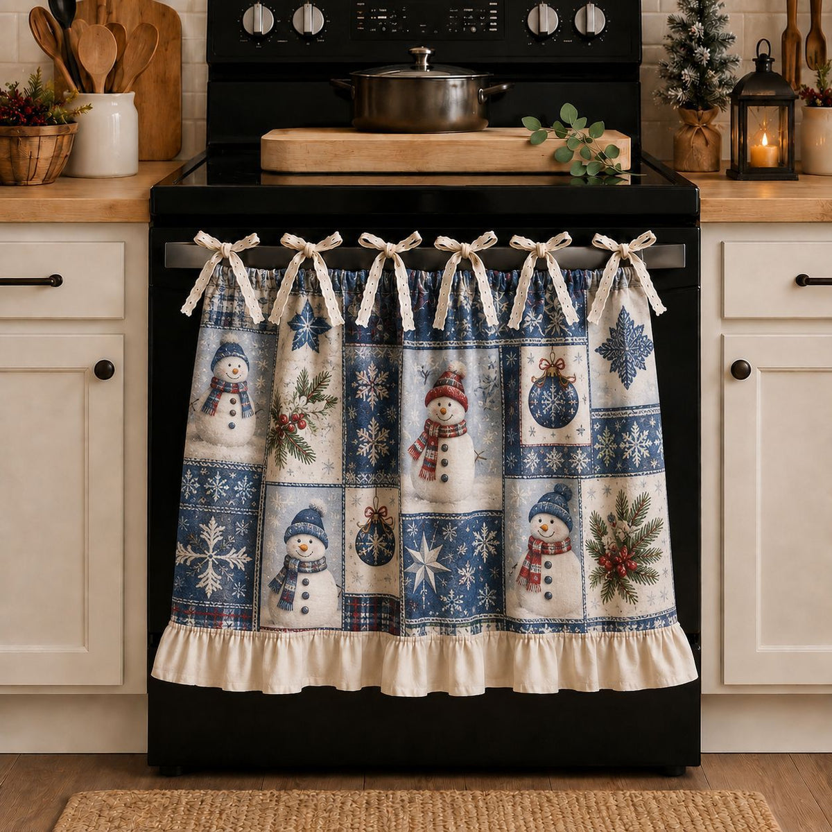 Kitchen Skirt Curtain for Oven and Appliances