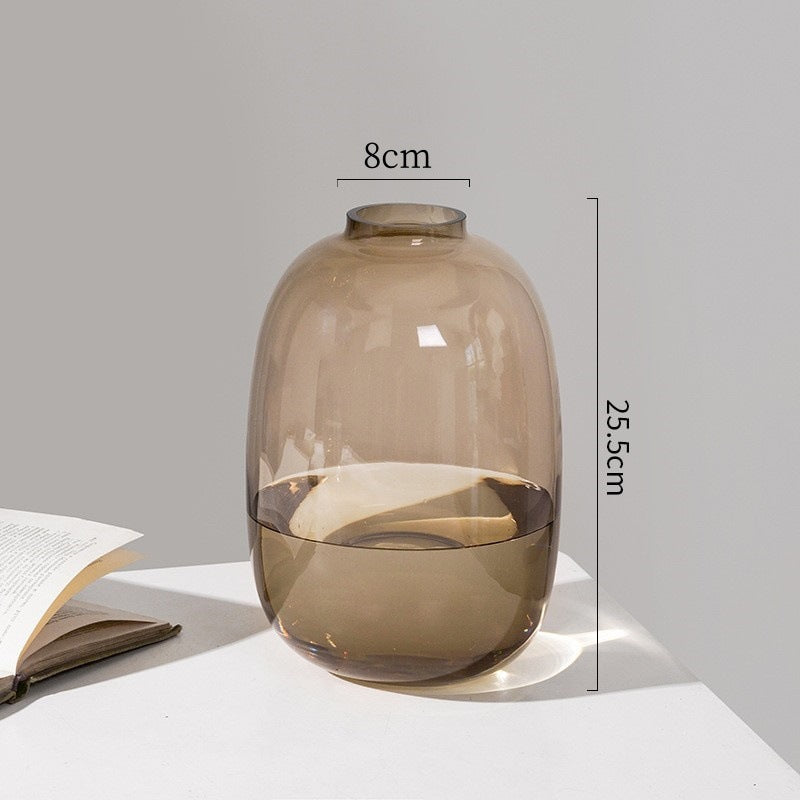 Large Glass Vase for Home Hydroponics