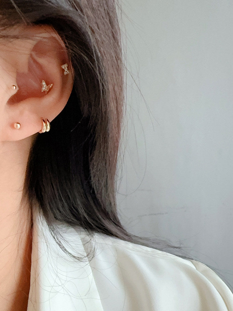 10K Gold Teardrop Ear Cuff