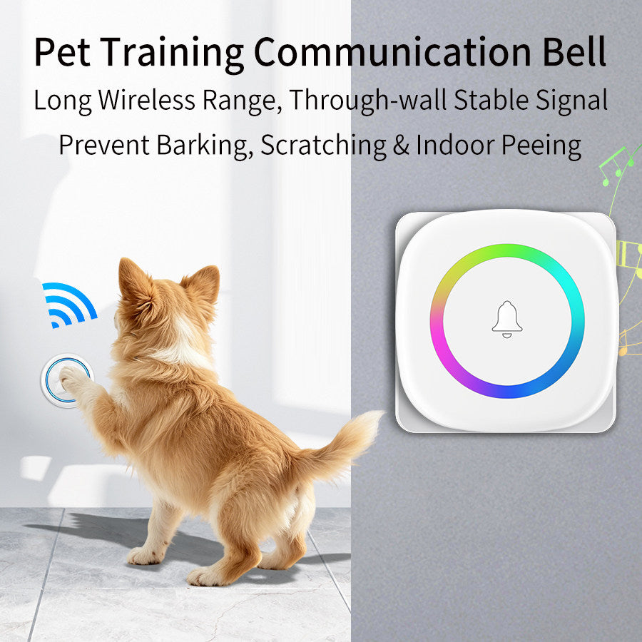 Waterproof pet touch wireless doorbell color