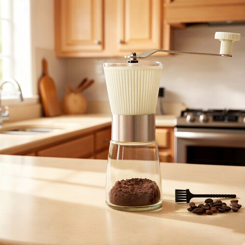 Manual Coffee Grinder Adjustable Hand Crank Mill