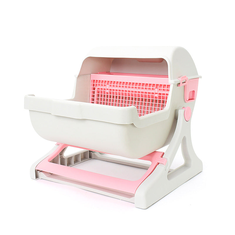 Semi-Automatic Cat Litter Box