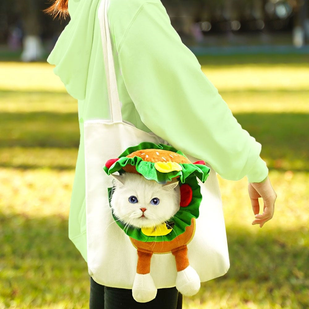 Portable Pet Travel Carrier Bag with Head Opening