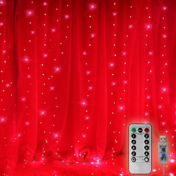 LED copper wire curtain lamp Christmas