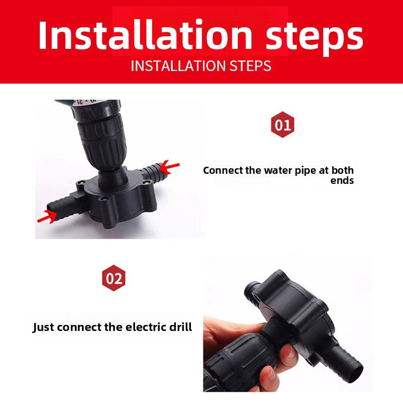 Portable hand drill pump