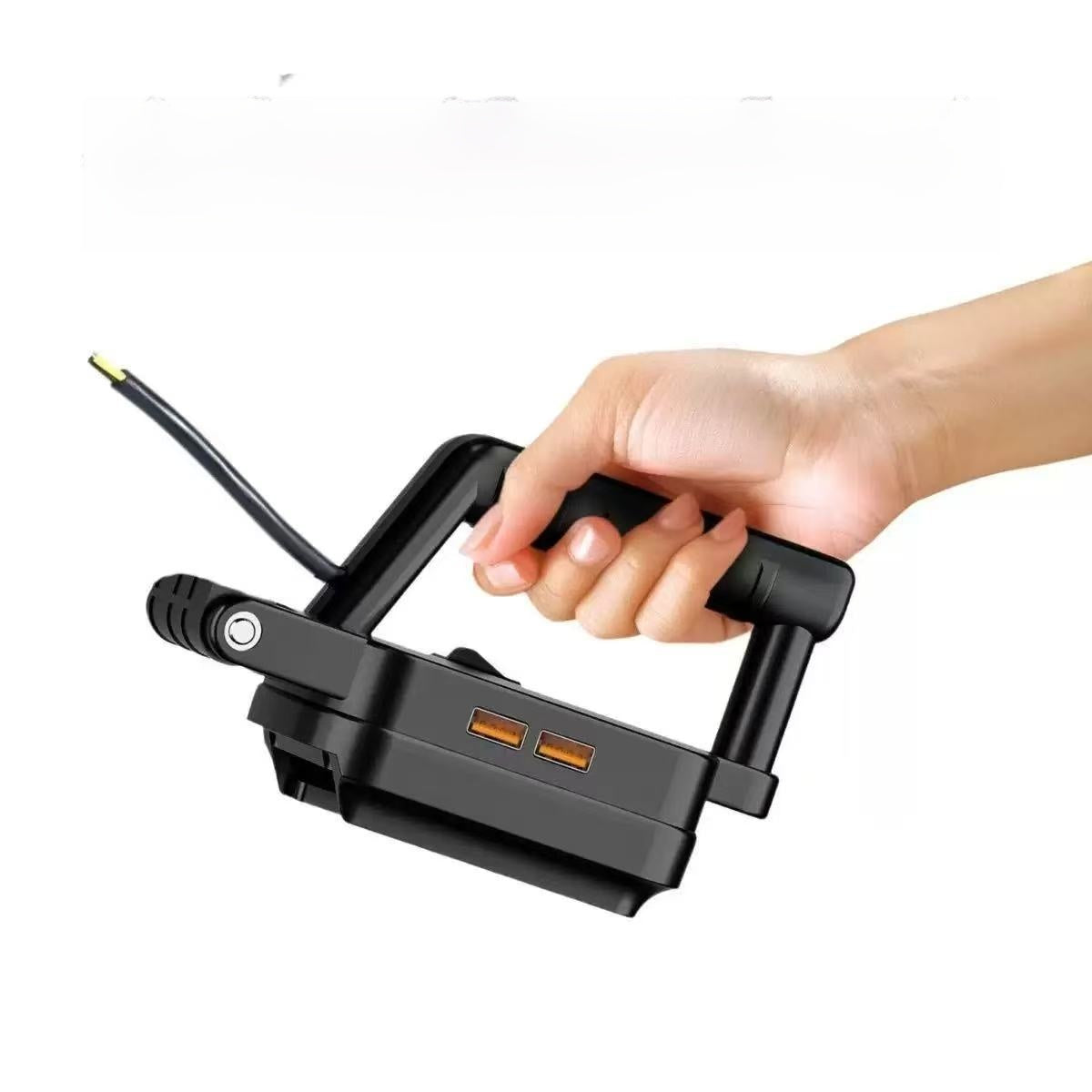 Portable Outdoor LED Work Light with Dual USB Charging