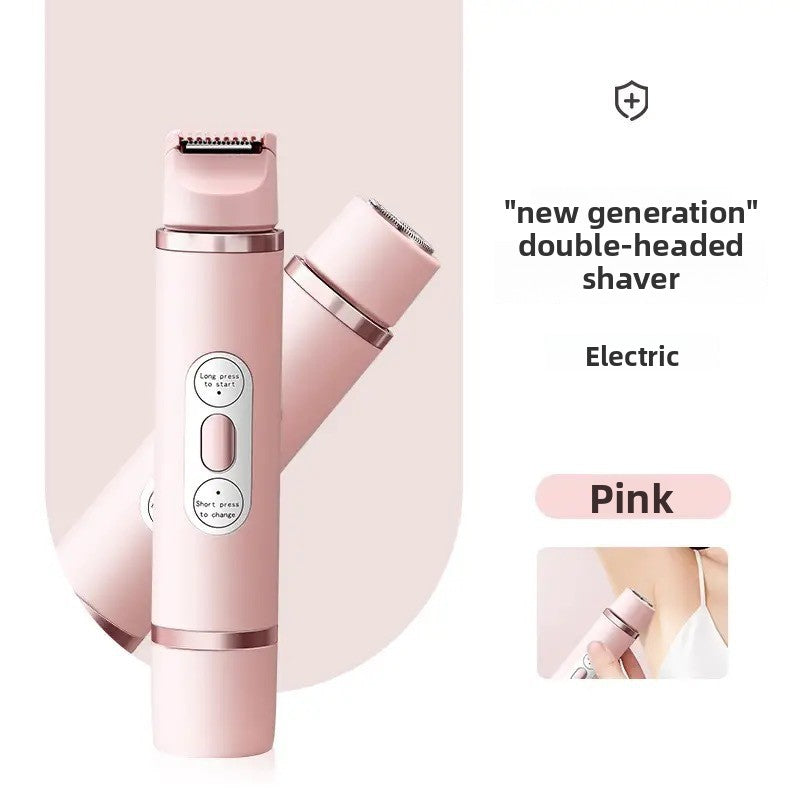 Double-headed electric shaver/epilator