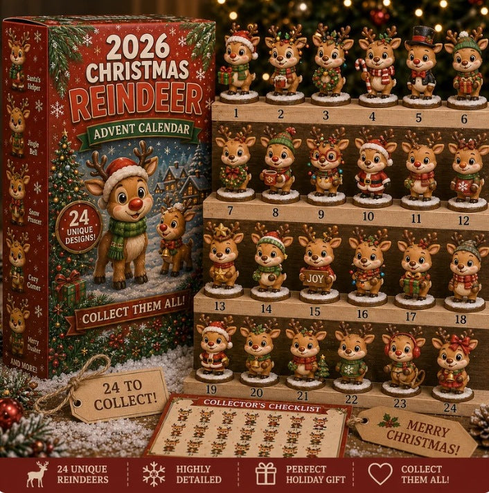 Christmas Advent Calendar Acrylic Blind Box Decoration Collectible Toy