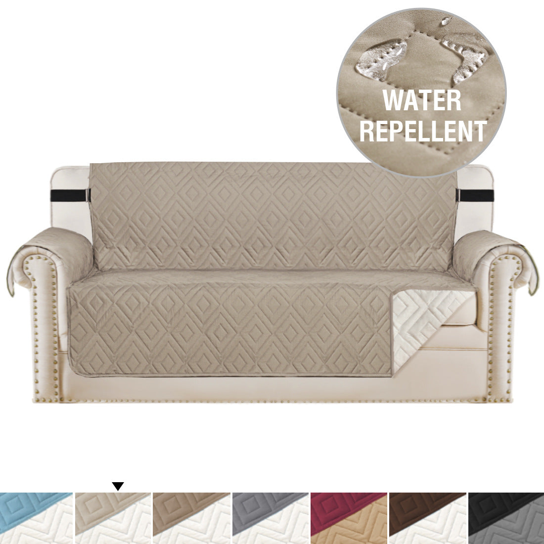 Anti-slip sofa cushion cover