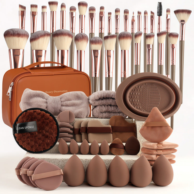 67-Piece Makeup Brush and Sponge Kit