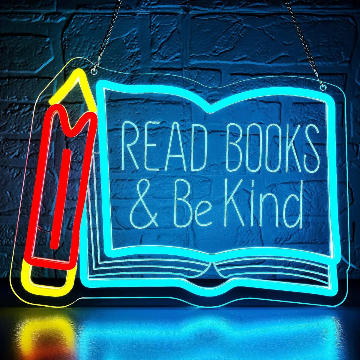 Dimmable LED Reading Neon Sign Wall Decor Light