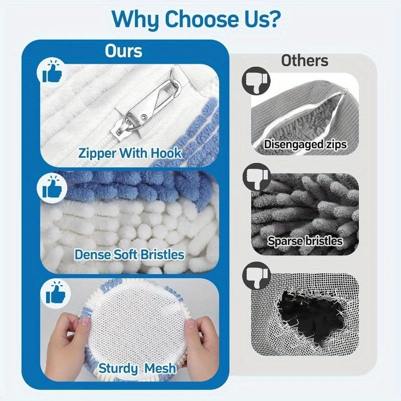 Portable Shoe Cleaning Bag with Zipper