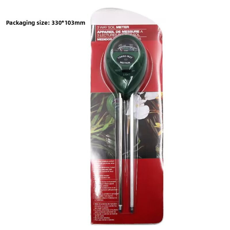 Three-in-One Soil Moisture Light pH Tester