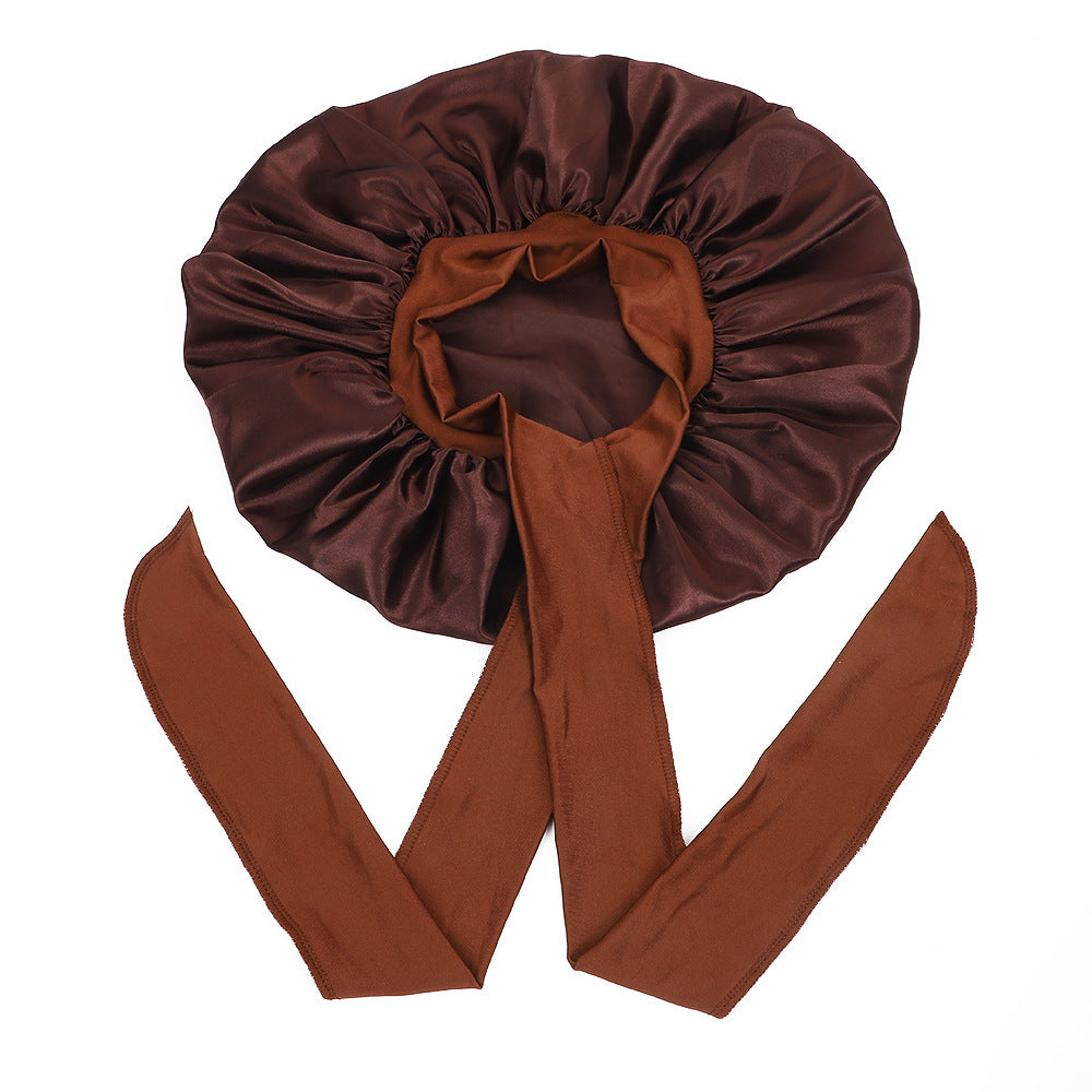 Womens Satin Sleep Cap Hair Protection Bonnet