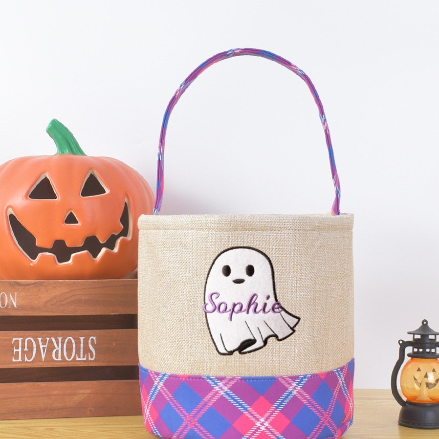 Halloween decorative storage basket with handle