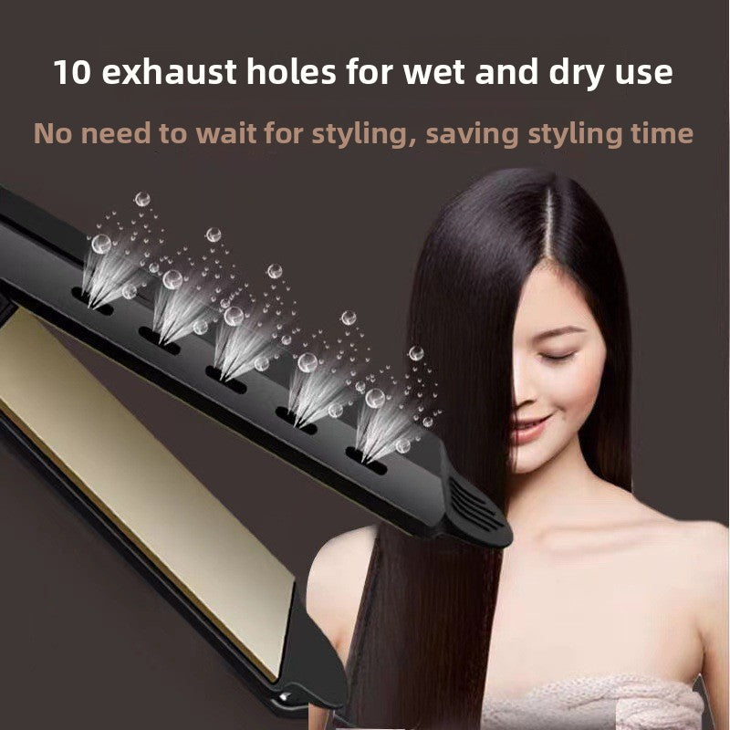 Adjustable Temperature Steam Hair Straightener