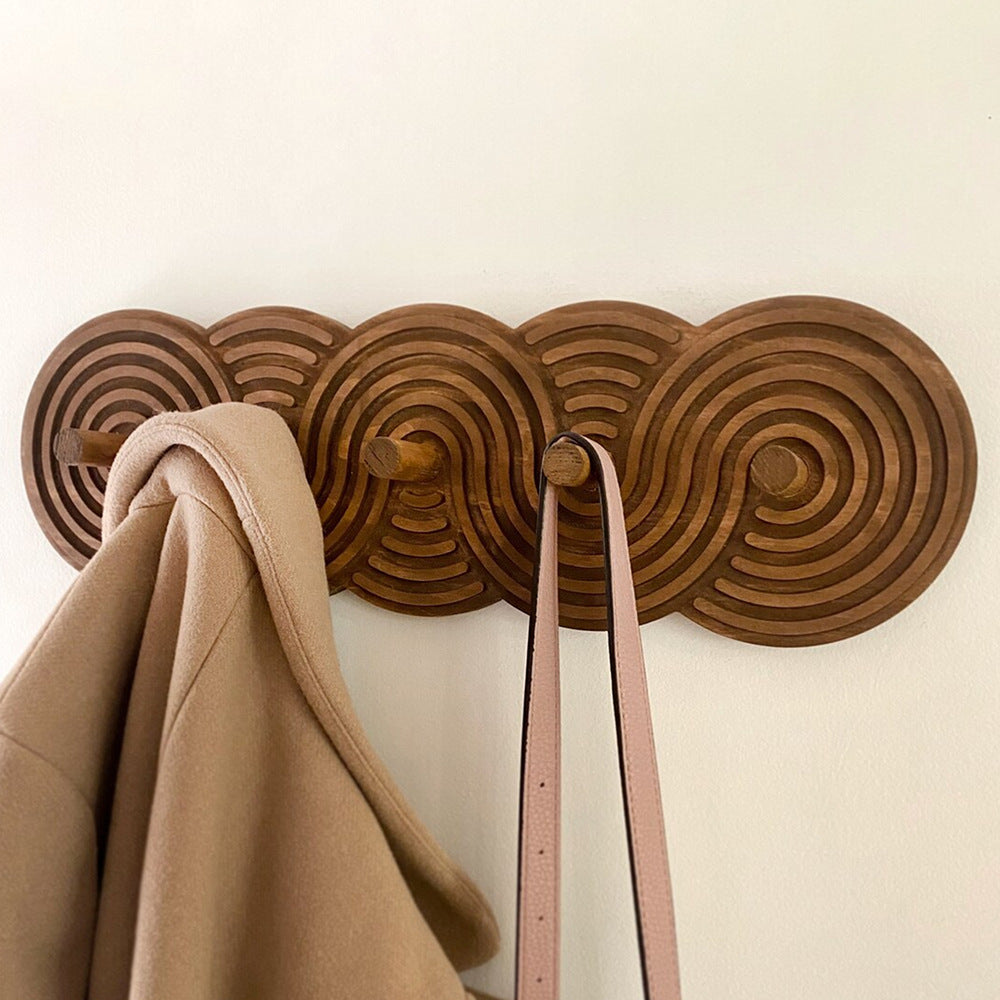 Bohemian Spiral Wood Wall Hanging Decor