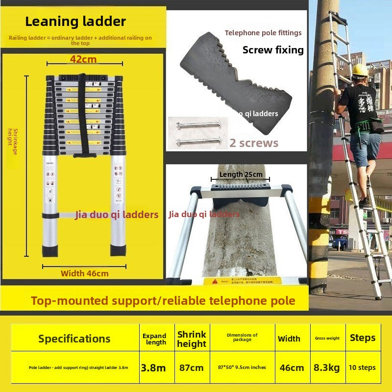 Aluminum Telescopic Folding Ladder