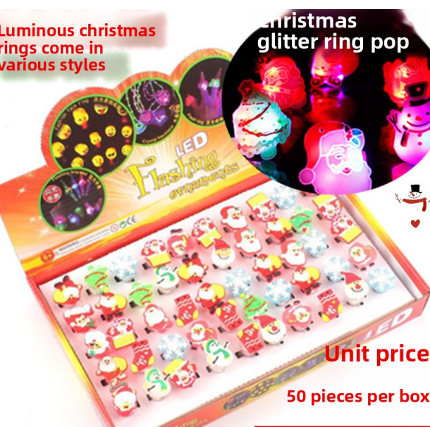 LED Glow Party Finger Rings for Halloween Christmas