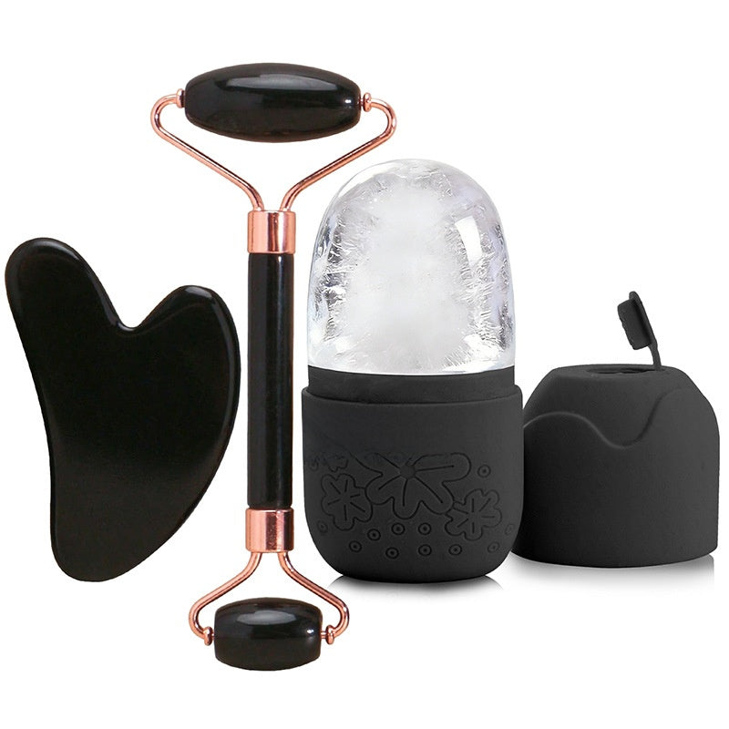 Resin roller scraper ice pack beauty set