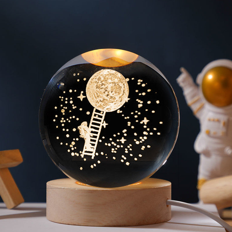 Galaxy Crystal Ball night light