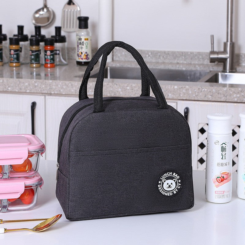 Large-capacity insulated folding lunch bag